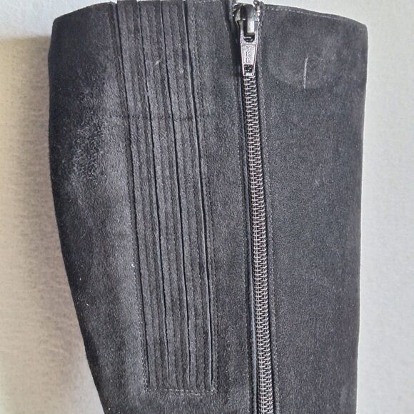 Christian Louboutin Miss Tack 70 Boots Women’s 7.5 Black Suede 37.5 Heeled - Picture 11 of 16